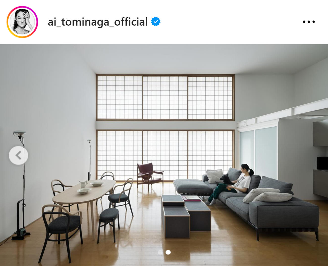 冨永愛のインスタグラムから