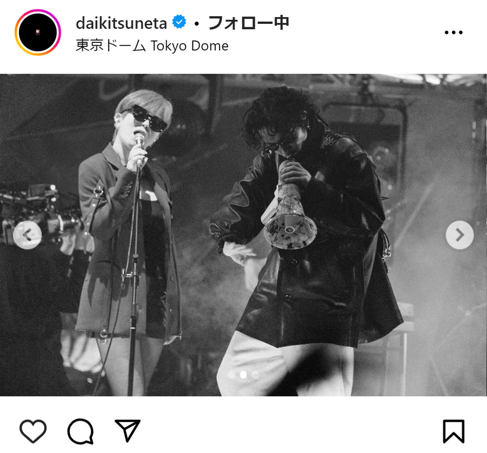 常田大希のインスタグラムから