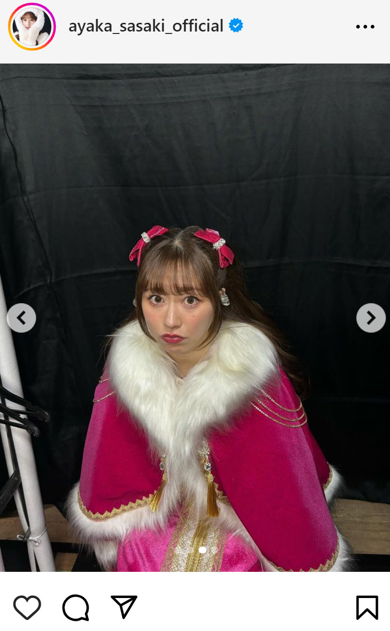 佐々木彩夏のインスタグラムから