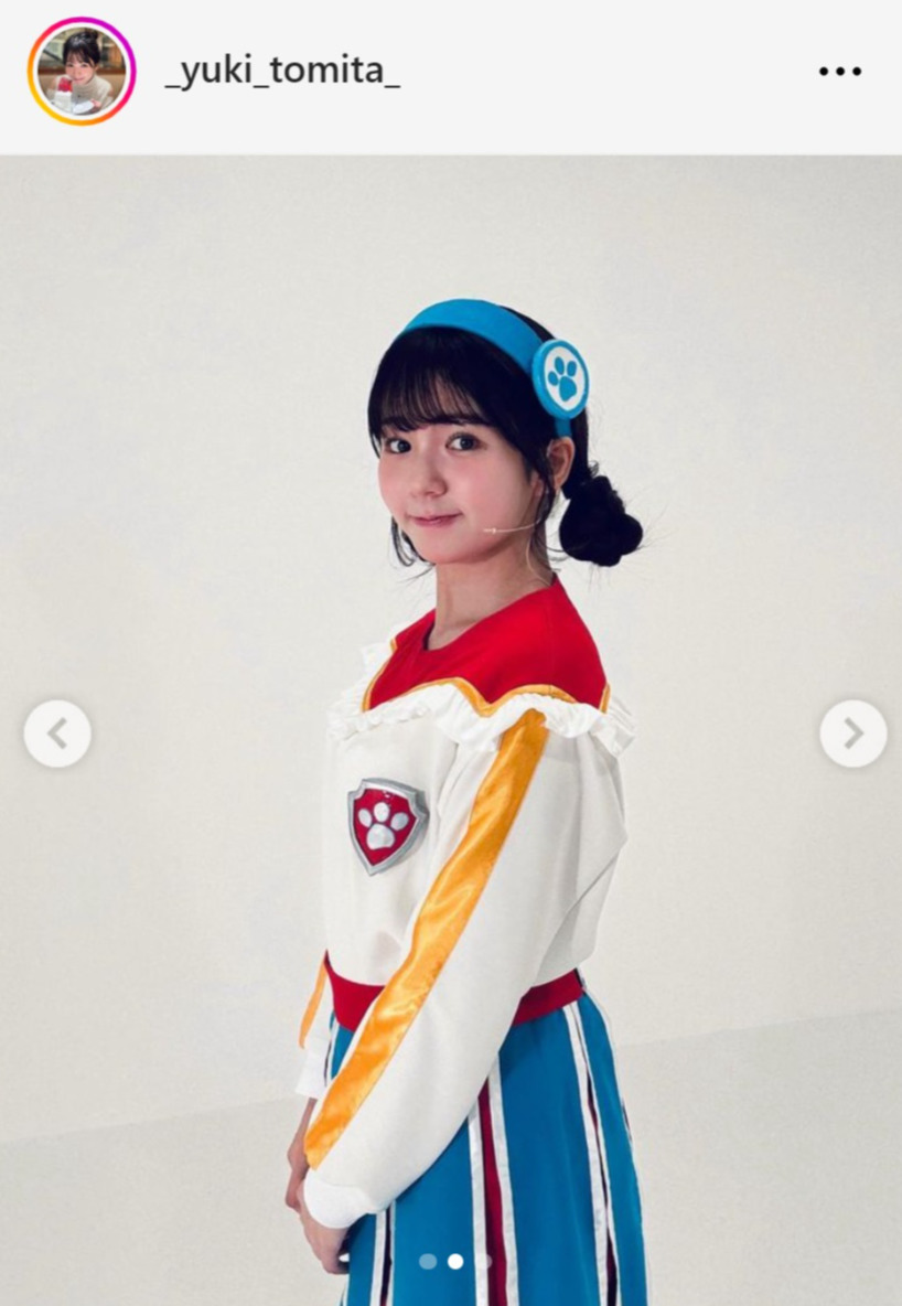 冨田有紀アナのインスタグラムから