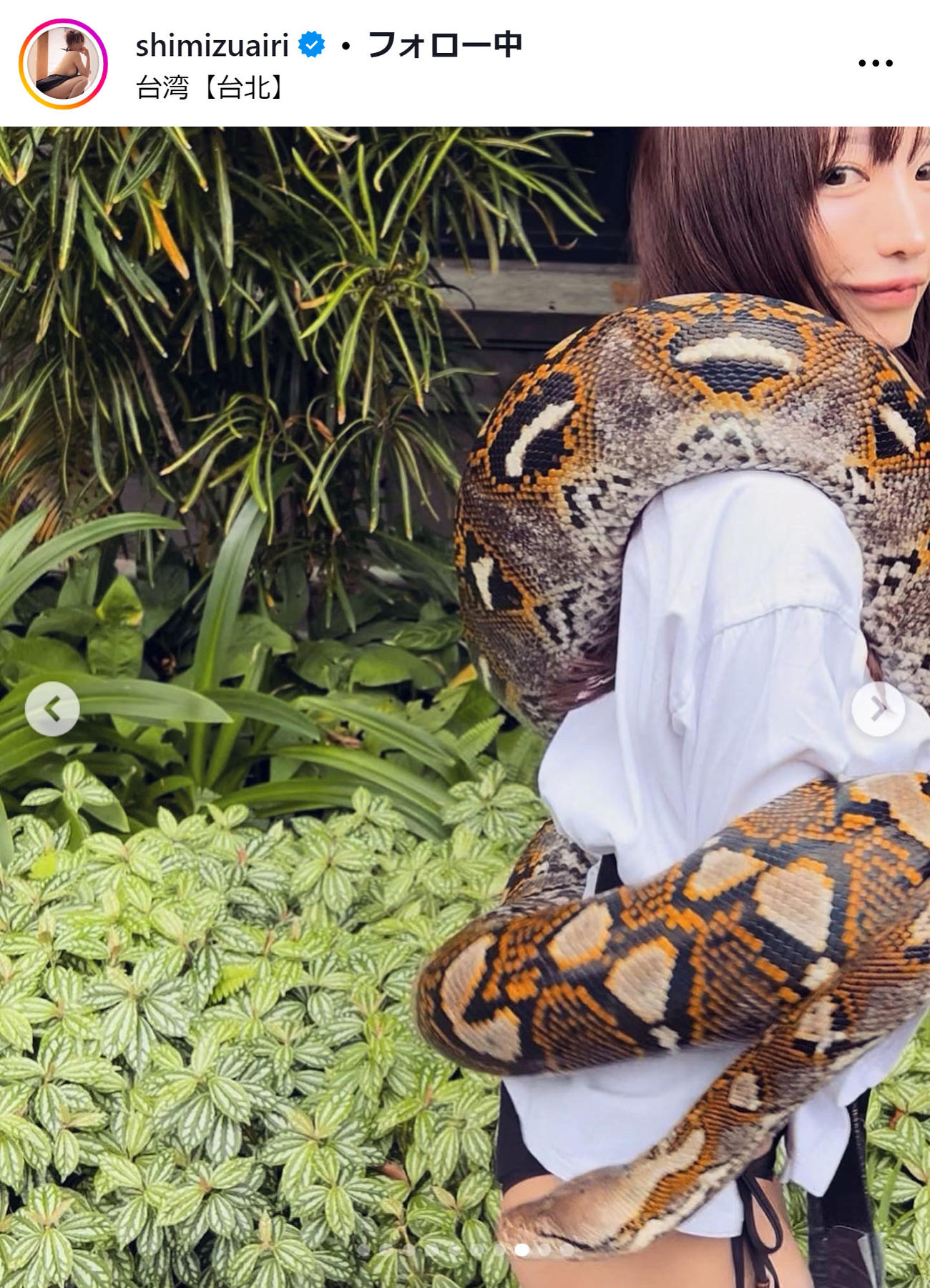 清水あいりのインスタグラムから