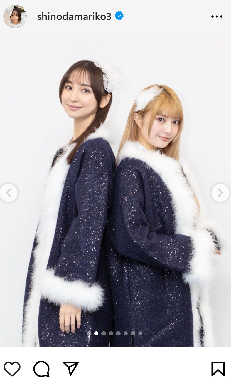 篠田麻里子のインスタグラムから