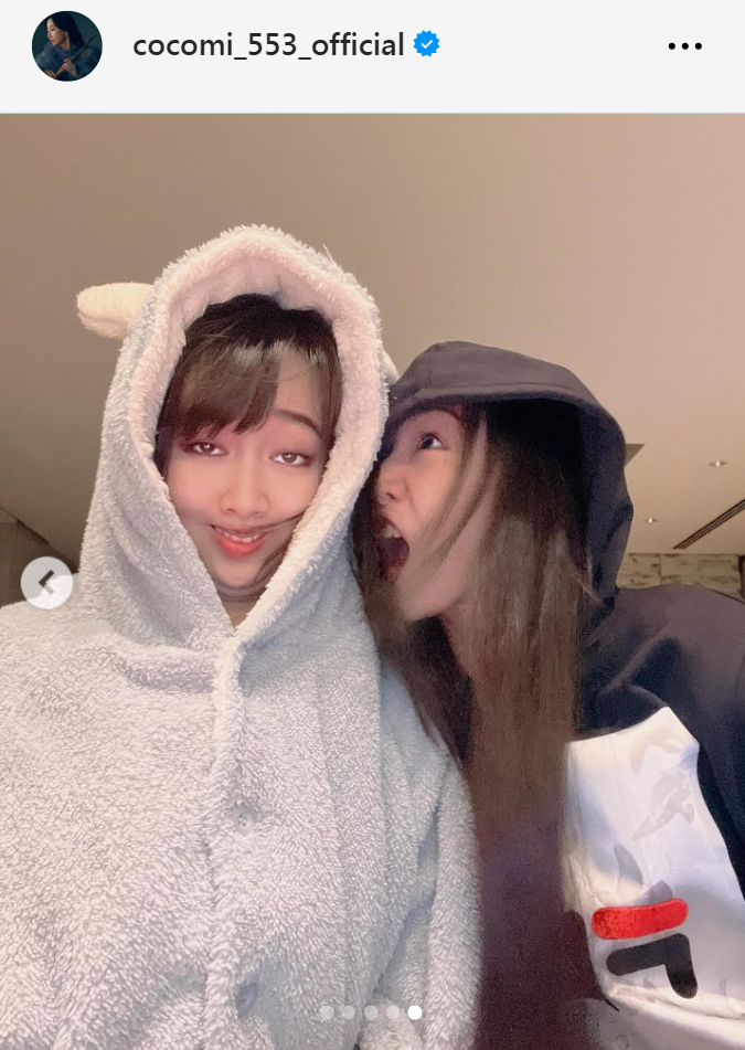 Koki,（右）とCocomi（Cocomiのインスタグラムから）