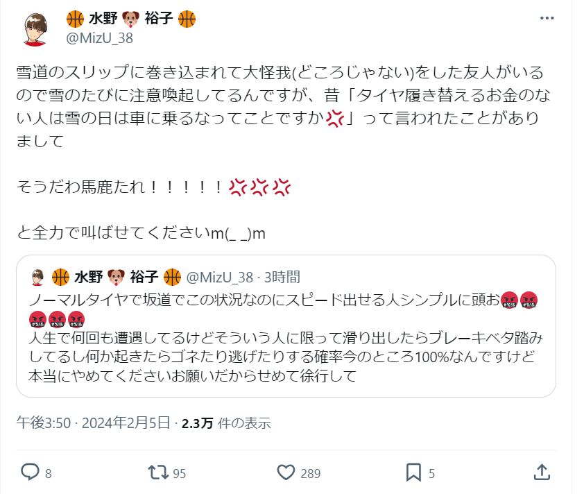 水野裕子のＸから