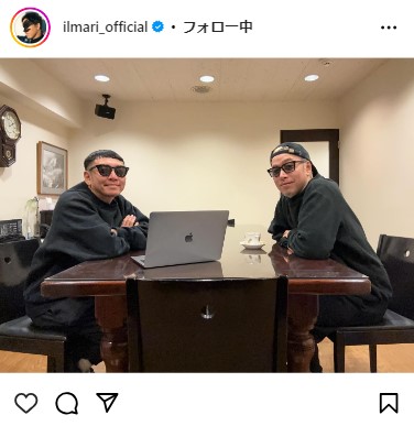 RIP SLYME　ILMARIのインスタグラムから