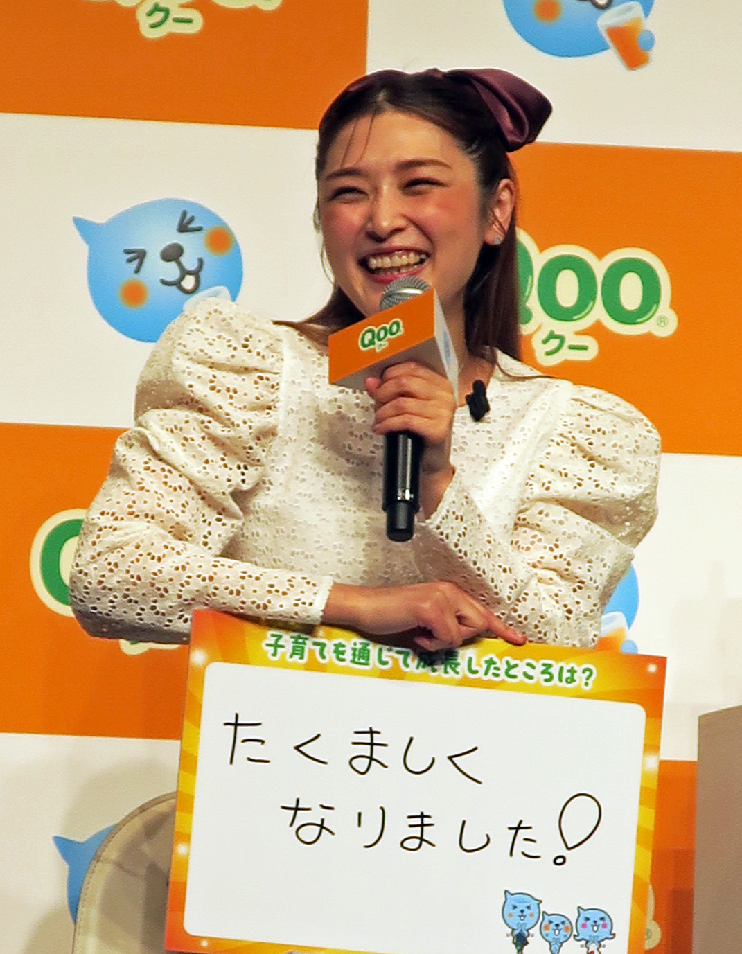 「親子で踊れる『Qooダンス』発表会で子育てについて語る石川梨華