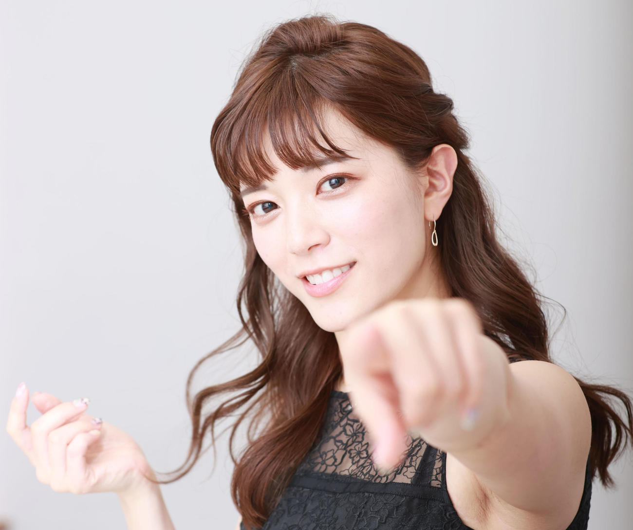 テレビ朝日の三谷紬アナウンサー（2021年4月撮影）