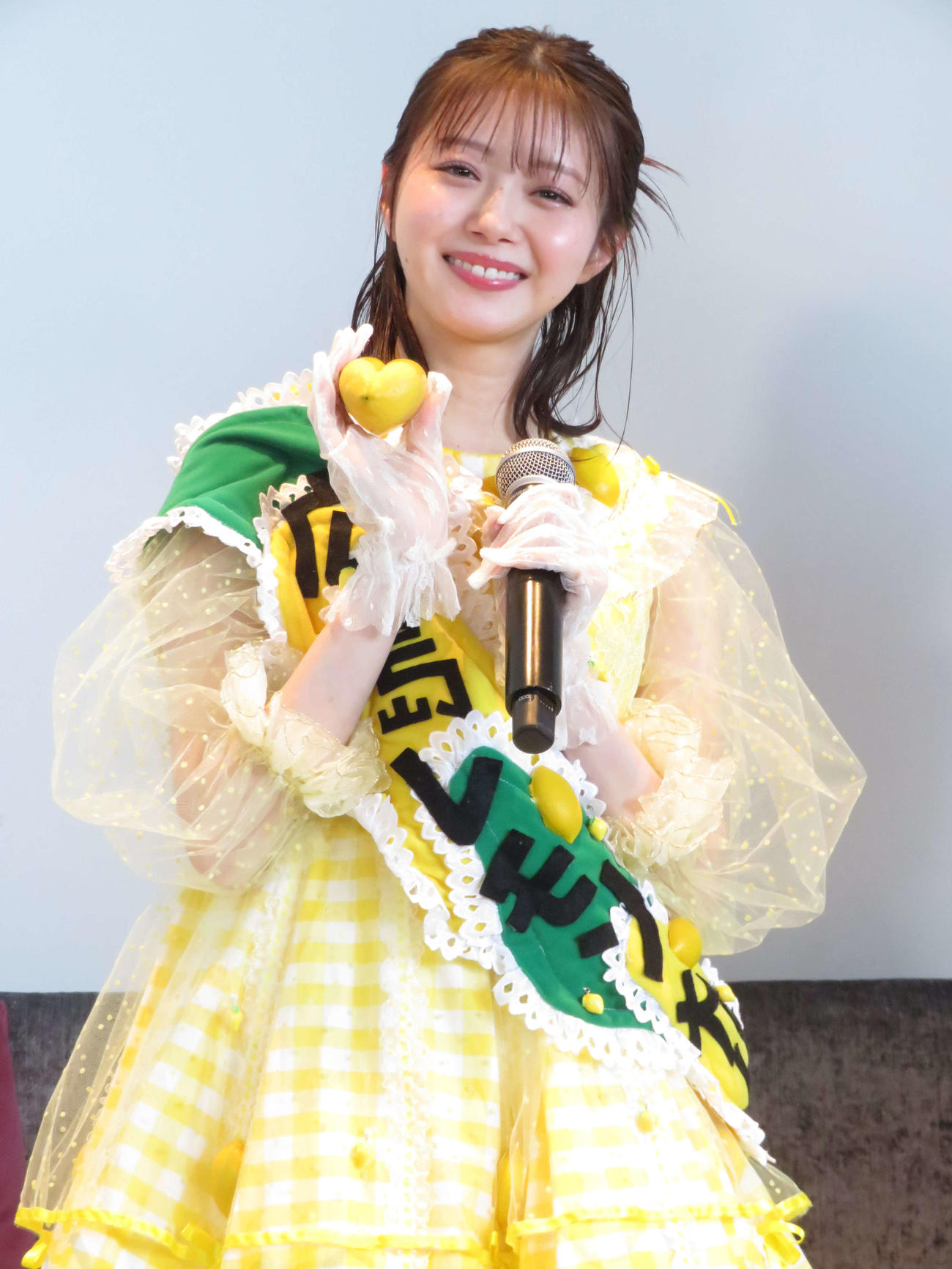 広島県主催のプレミアムダイニング「HIROSHIMA GASTRONOMY“Horizon”」オープニングセレモニーにゲスト出演した市川美織