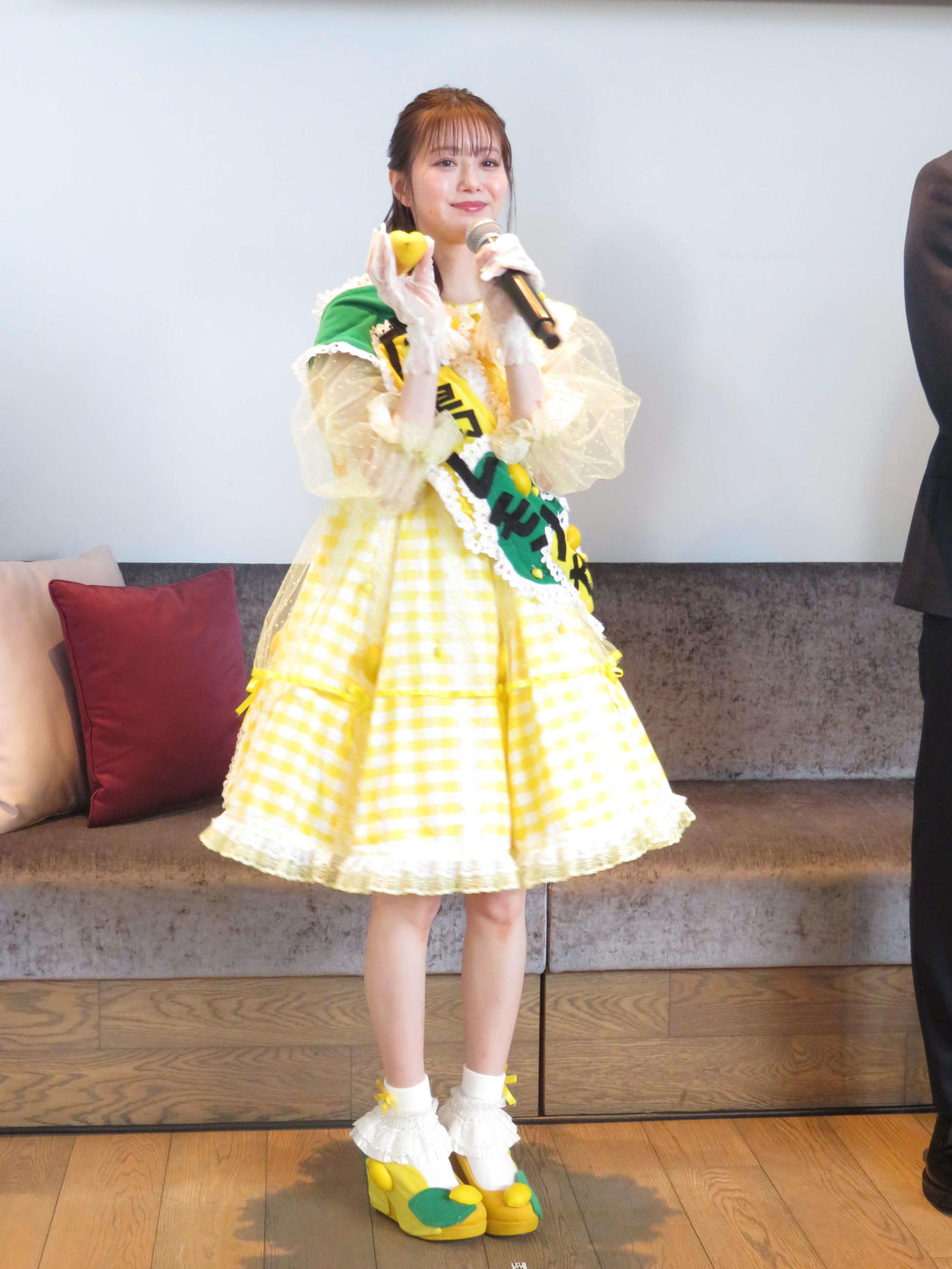 広島県主催のプレミアムダイニング「HIROSHIMA GASTRONOMY“Horizon”」オープニングセレモニーにゲスト出演した市川美織