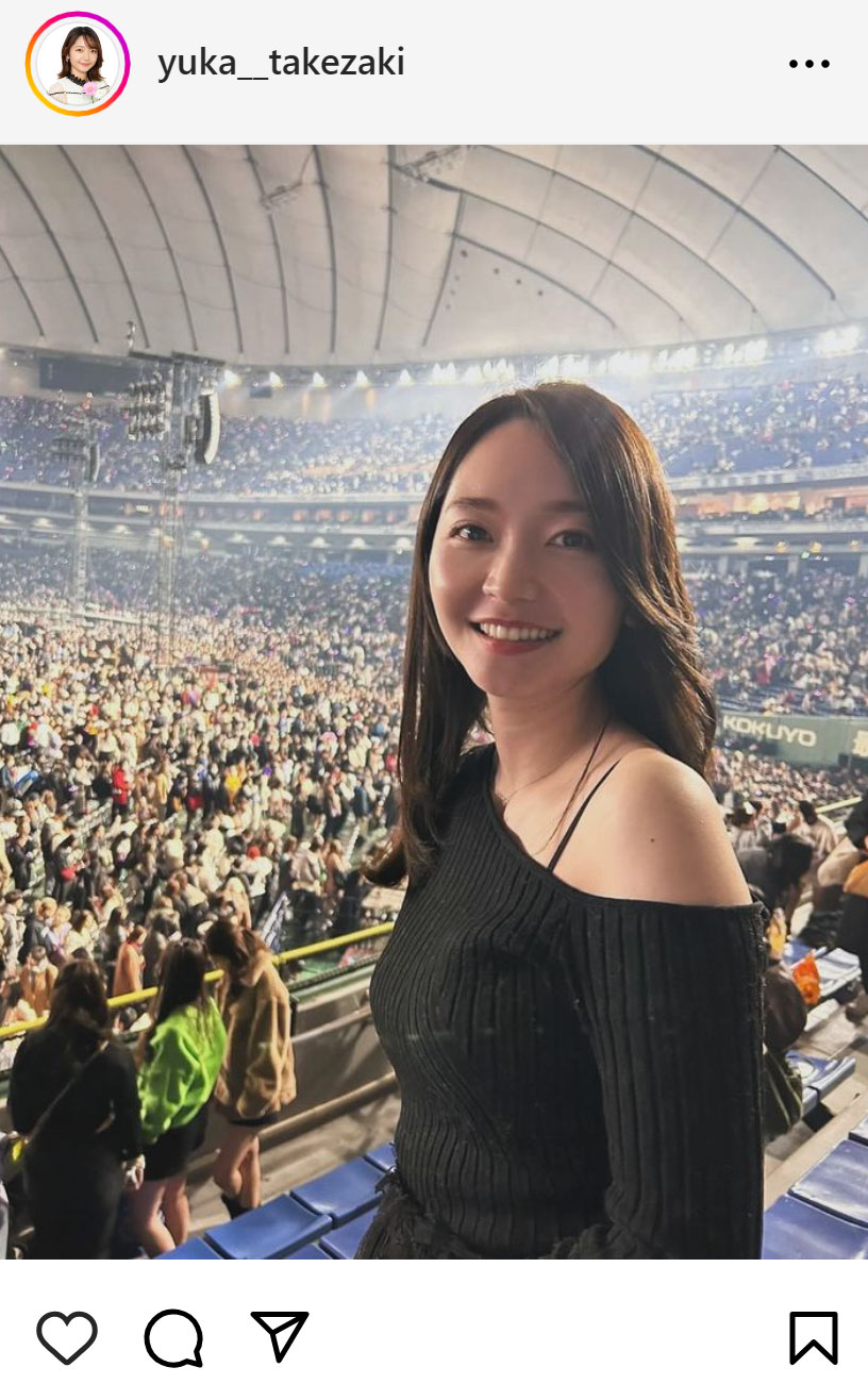 竹崎由佳アナのインスタグラムから