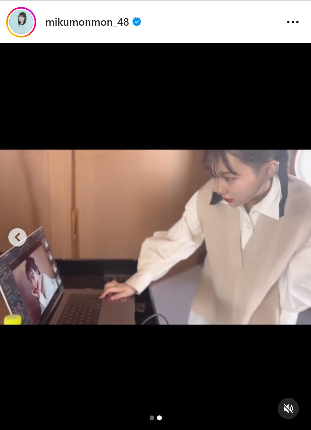 田中美久のインスタグラムから