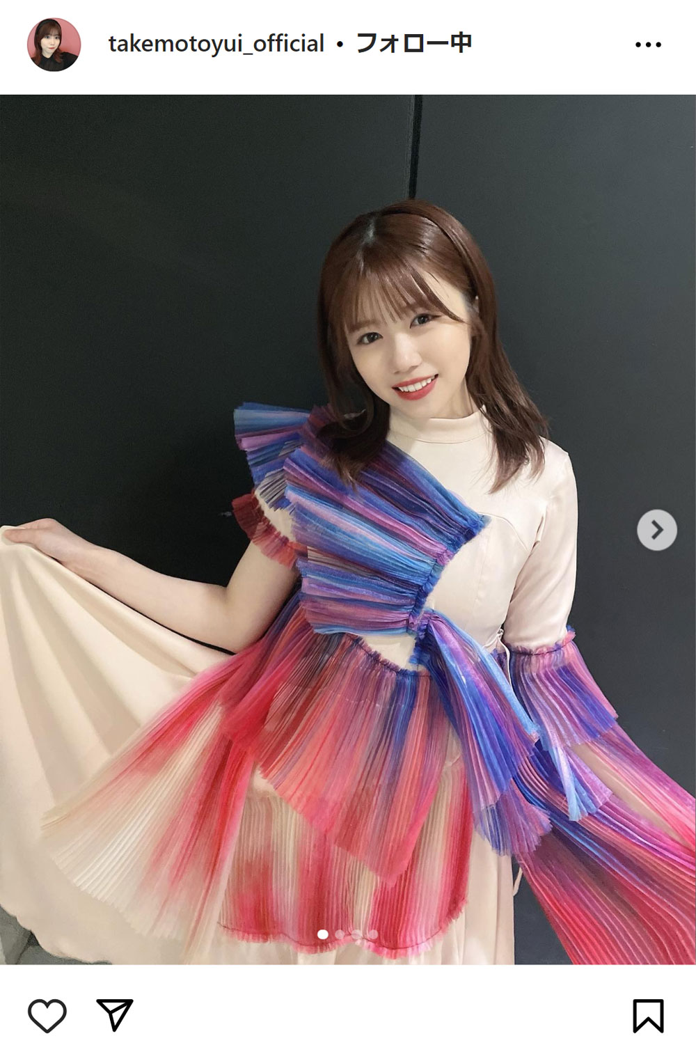 櫻坂46武元唯衣のインスタグラムから