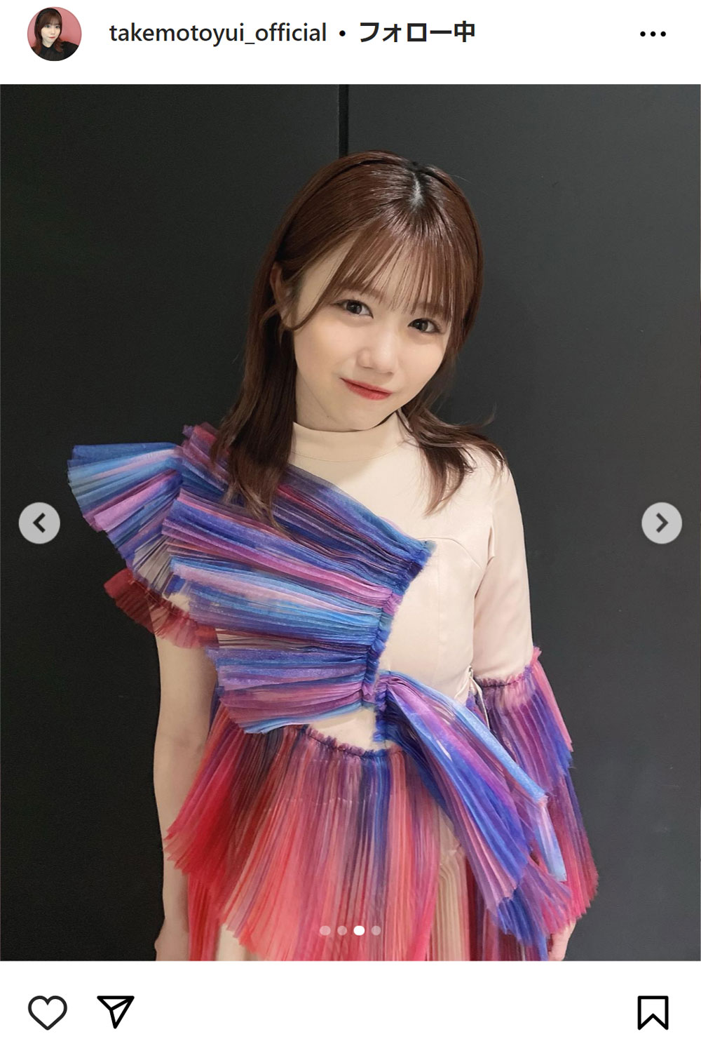 櫻坂46武元唯衣のインスタグラムから