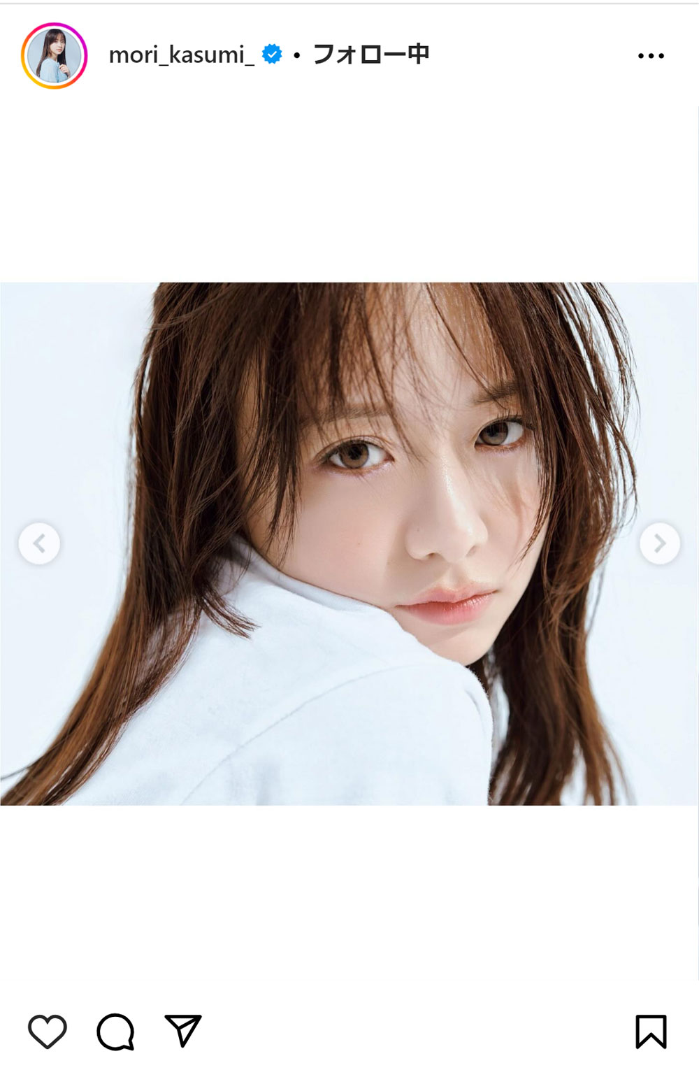 森香澄のインスタグラムから