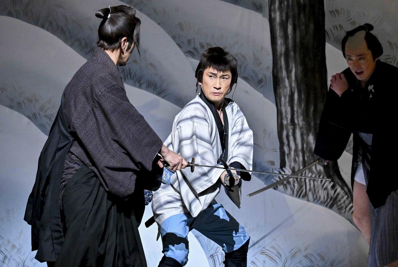 芝居では股旅物名作に臨んだ福田こうへい（提供写真＝撮影：河上良）