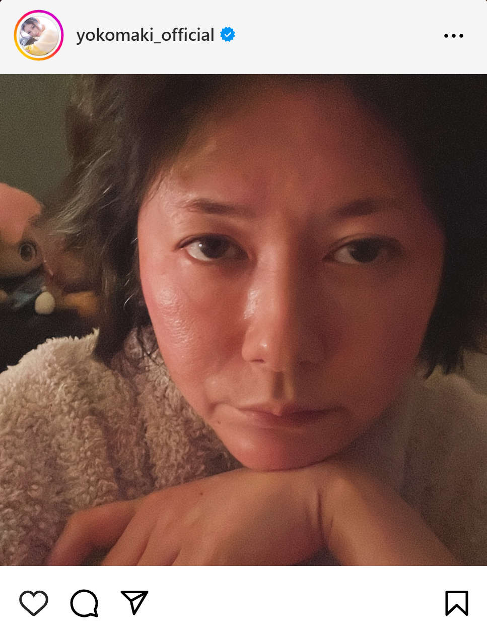 真木よう子のインスタグラムから