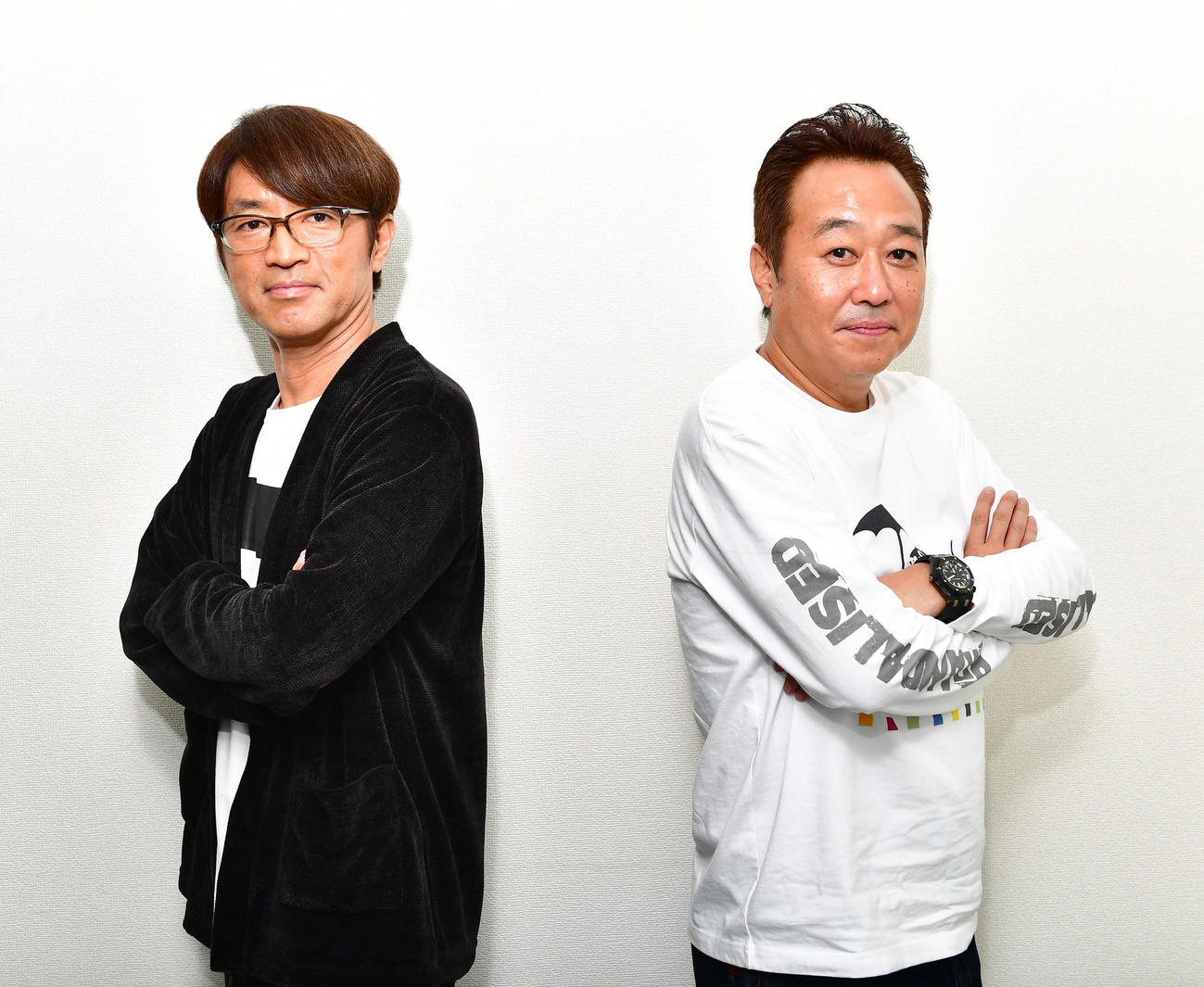 さまぁ～ずの大竹一樹（左）と三村マサカズ（2020年10月撮影）