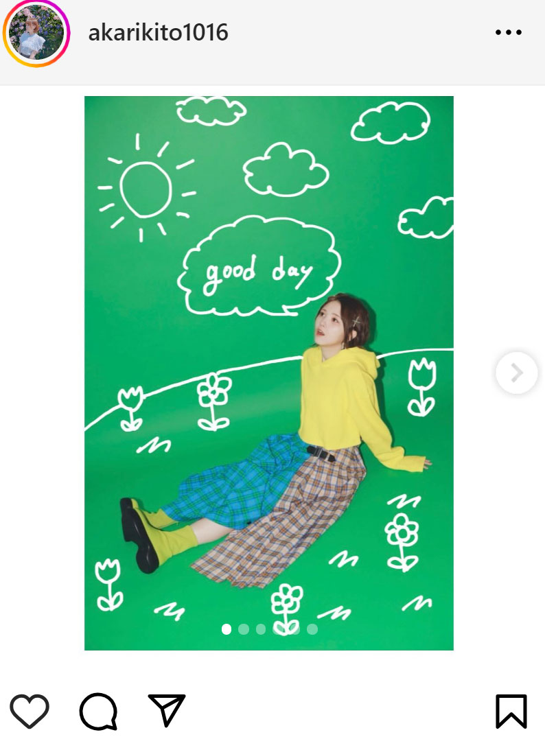 鬼頭明里のインスタグラムから