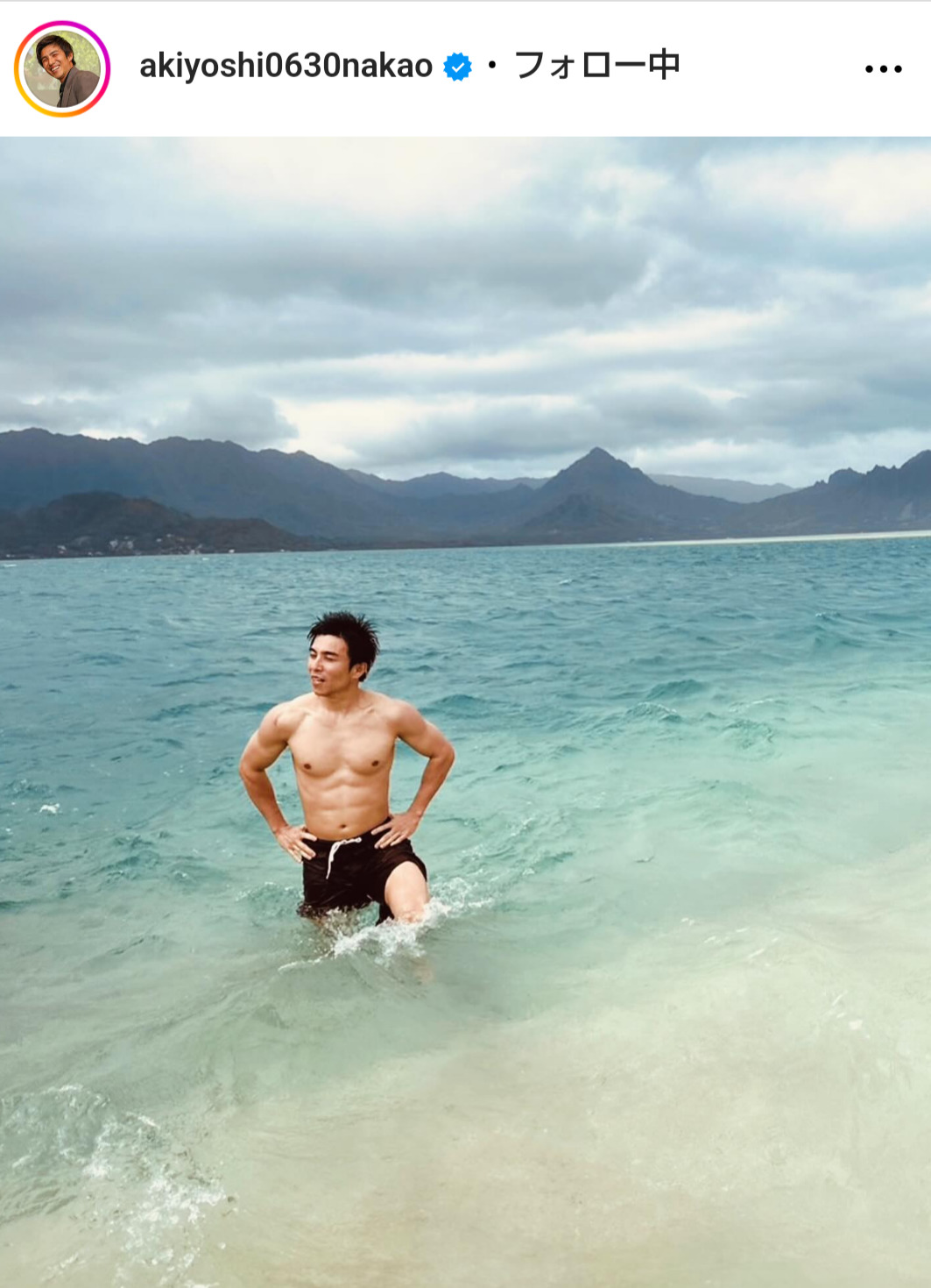 中尾明慶のインスタグラムから