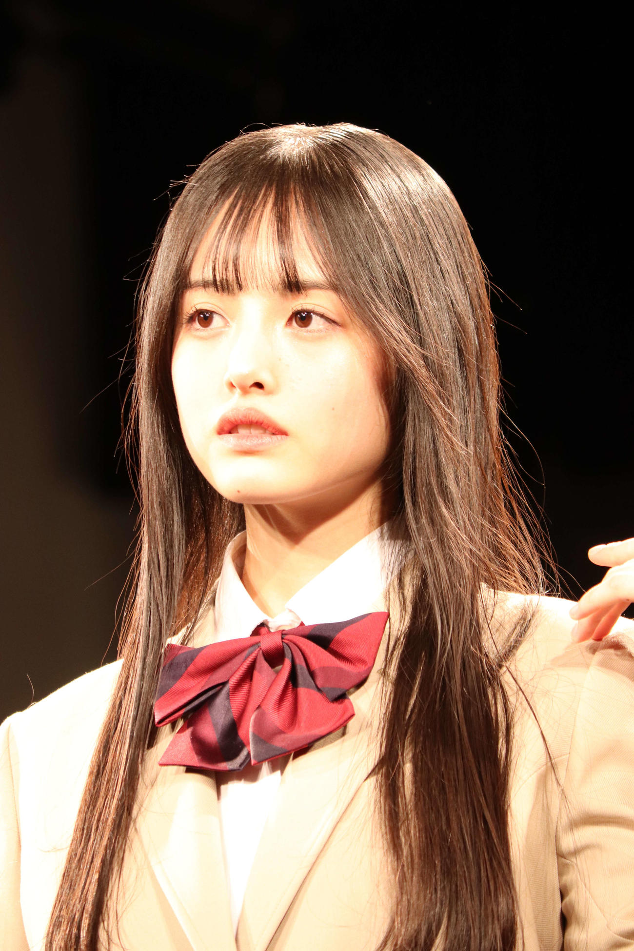 第11回日本制服アワード授賞式に参加した女子グランプリの雪明（撮影・加藤理沙）