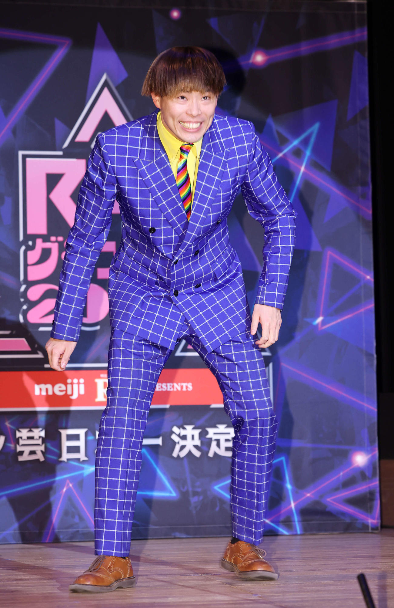 「R－1グランプリ　2024」で決勝進出したサツマカワRPG（撮影・宮地輝）
