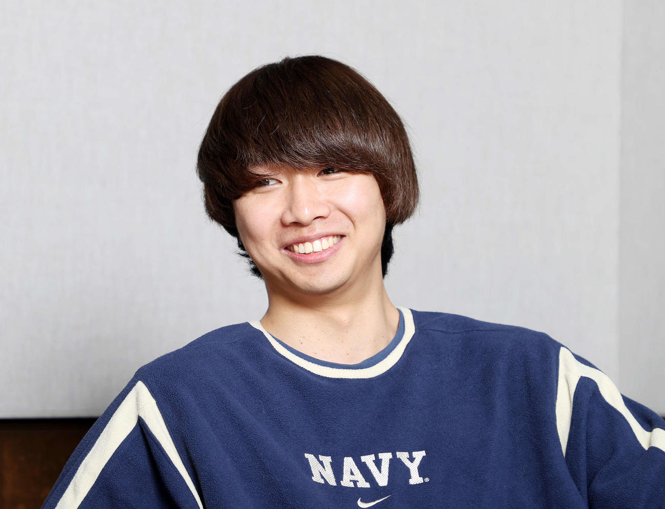 質問に答えるヤングスキニーのりょうと（撮影・鈴木正人）