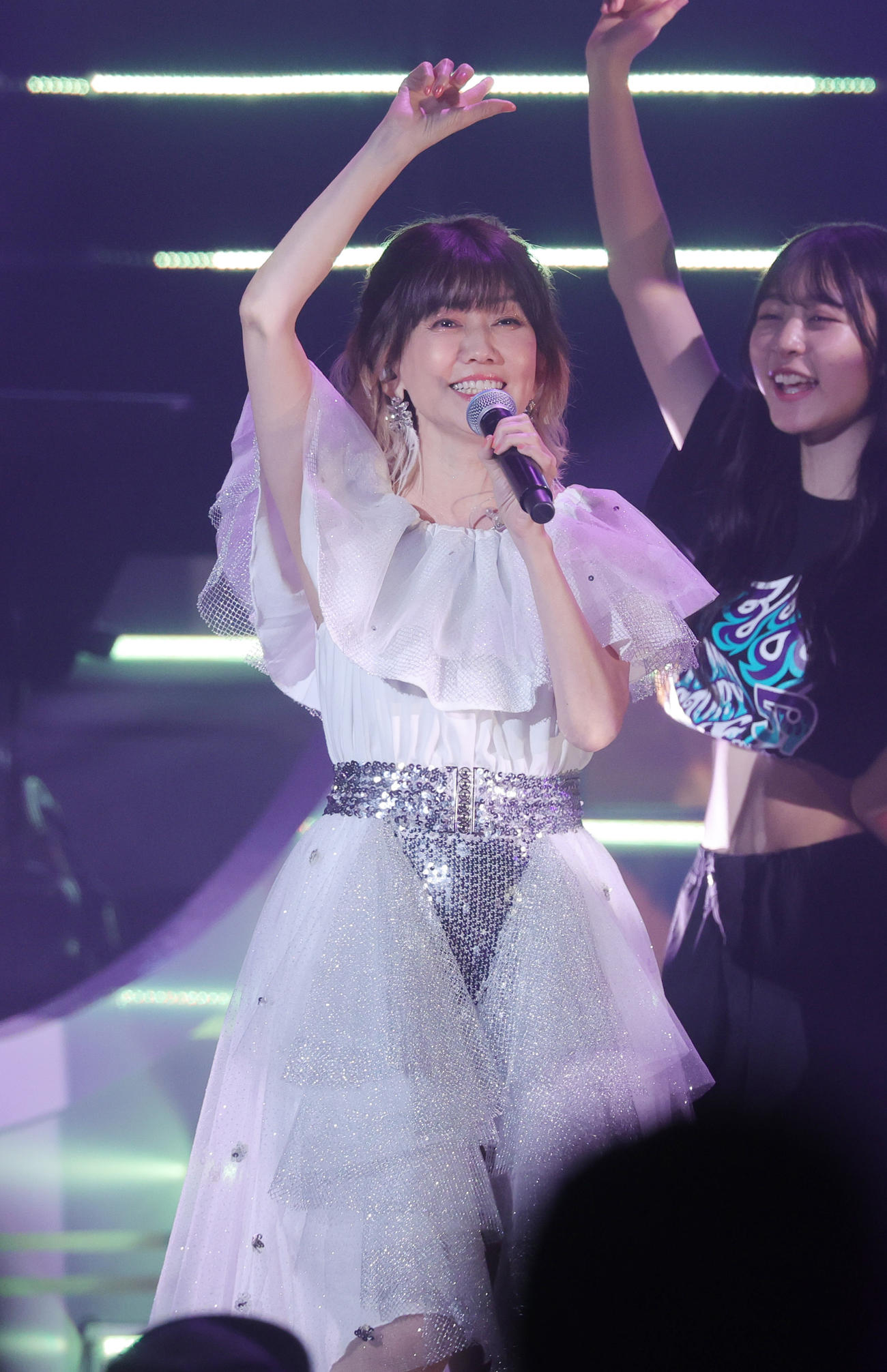 ヒロミのバースデーワンマンライブに登場した松本伊代（撮影・野上伸悟）