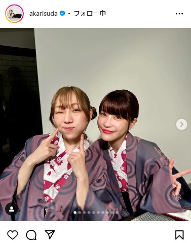 須田亜香里のインスタグラムから