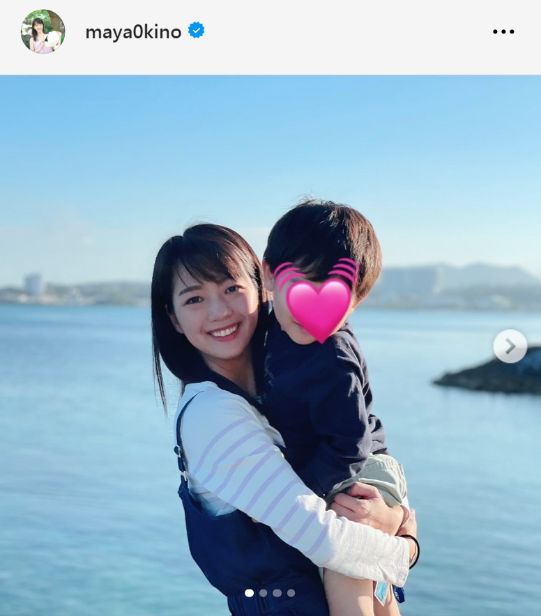 紀真耶アナのインスタグラムから