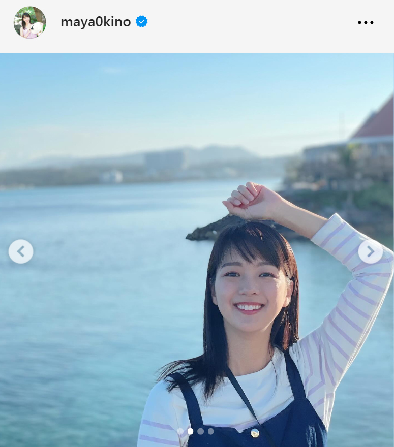 紀真耶アナのインスタグラムから