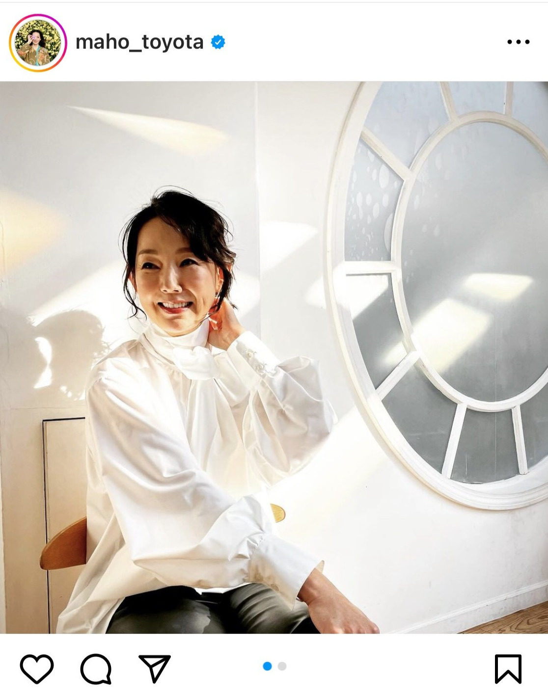 とよた真帆のインスタグラムから