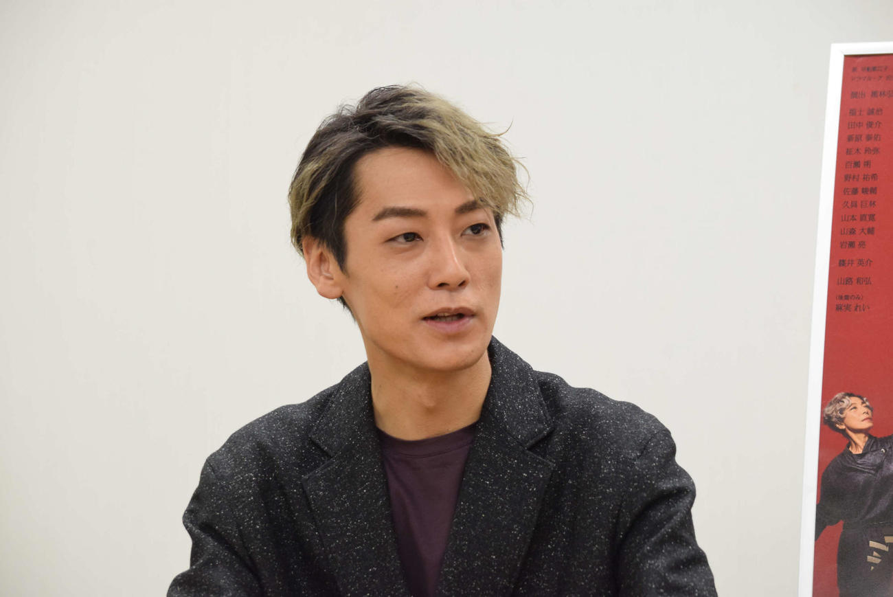 舞台への意気込みを語った福士誠治（撮影・阪口孝志）