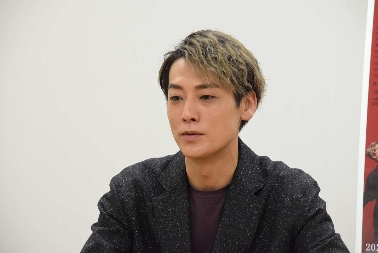 舞台への意気込みを語った福士誠治（撮影・阪口孝志）