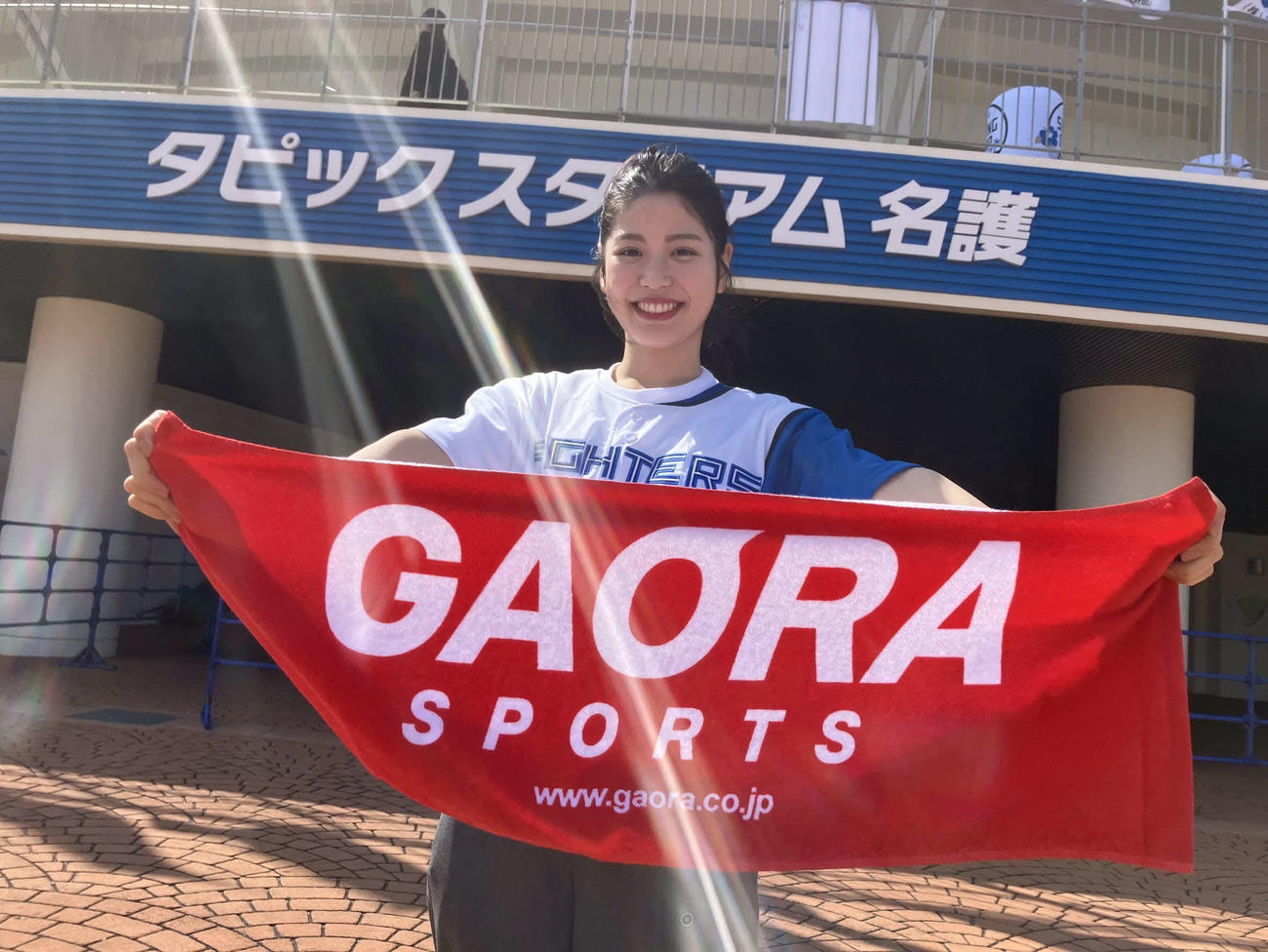 日ハム名護キャンプを訪れた滝谷美夢