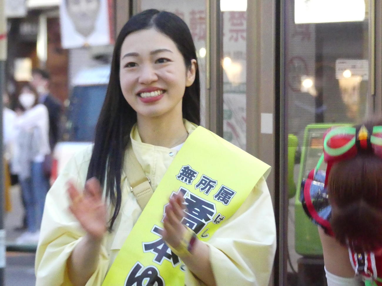 渋谷区の橋本ゆき区議（2023年4月19日撮影）
