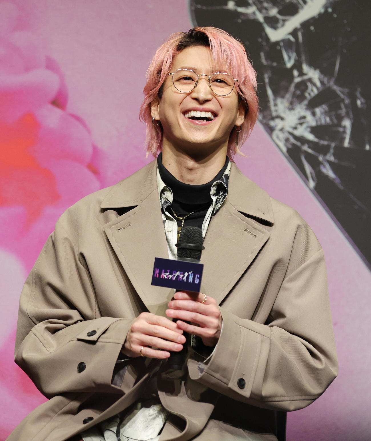 映画「マッチング」バレンタインデー特別試写会に登場した佐久間大介（撮影・野上伸悟）
