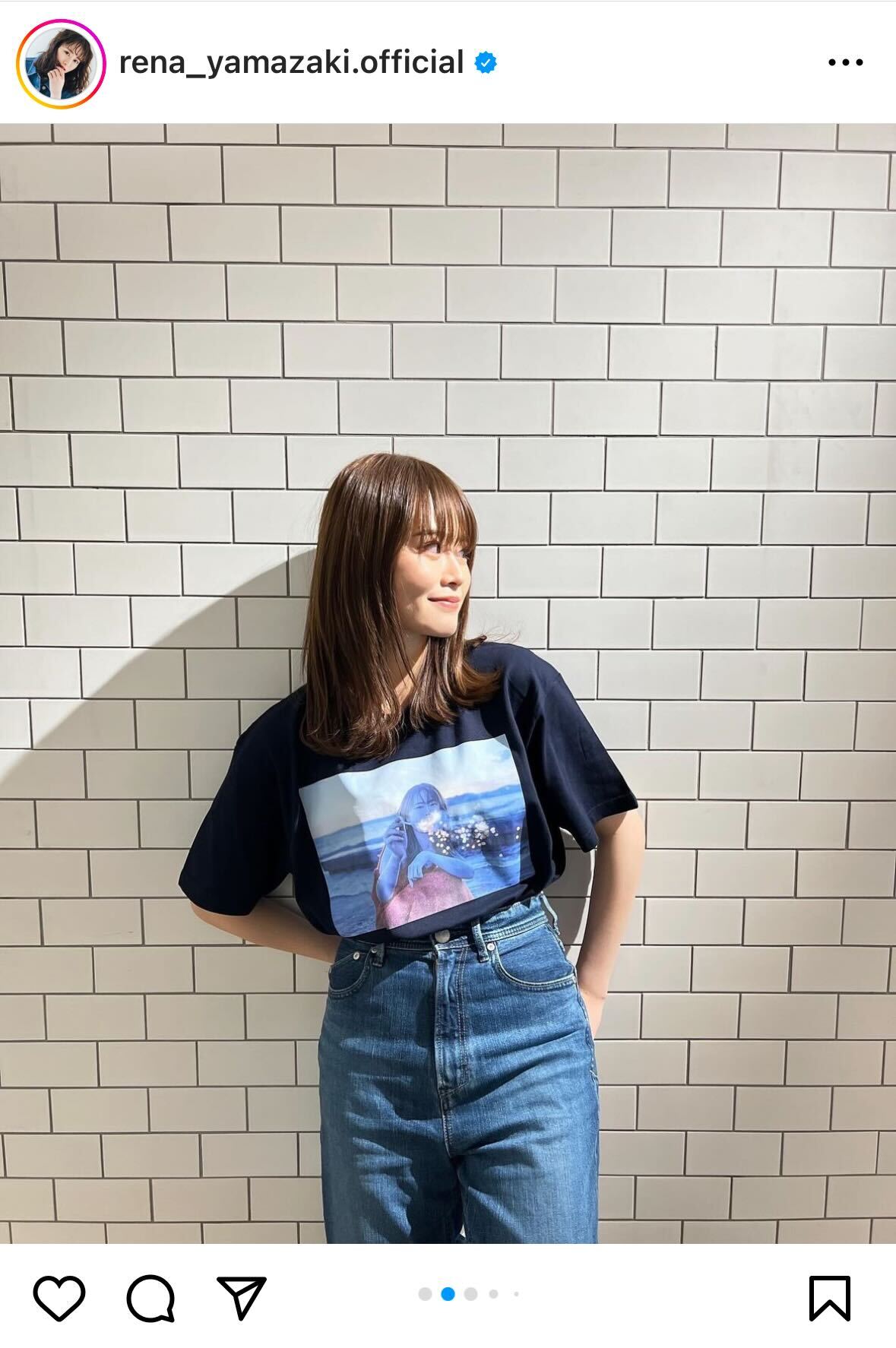 山崎怜奈インスタグラムから