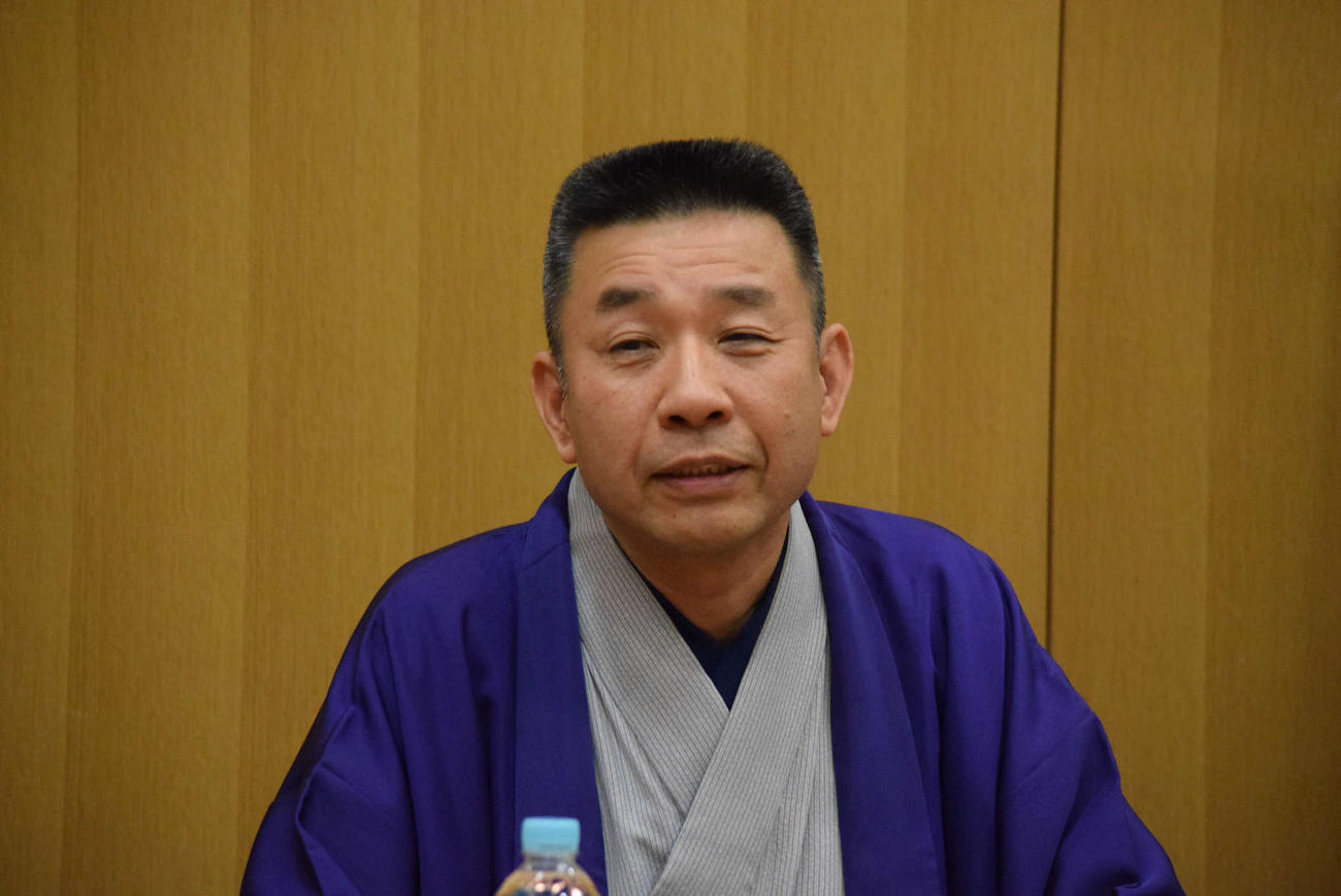 独演会への意気込みを語った笑福亭松喬（撮影・阪口孝志）