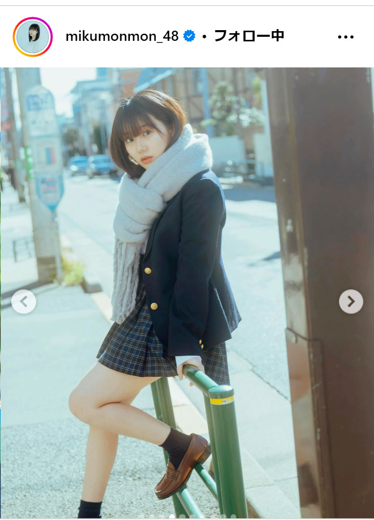 田中美久のインスタグラムから