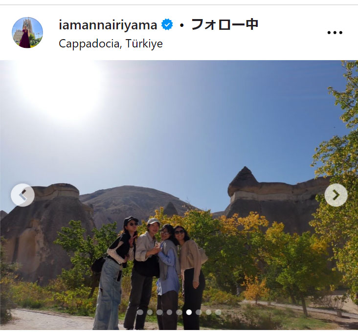 入山杏奈のインスタグラムから