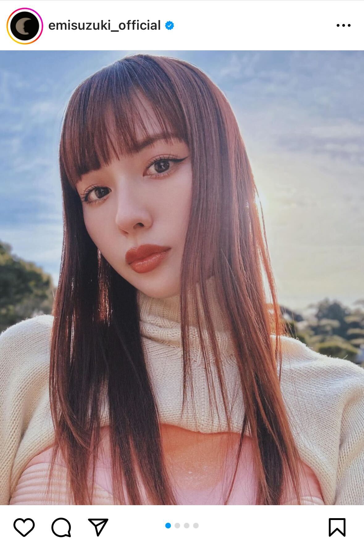 鈴木えみインスタグラムから