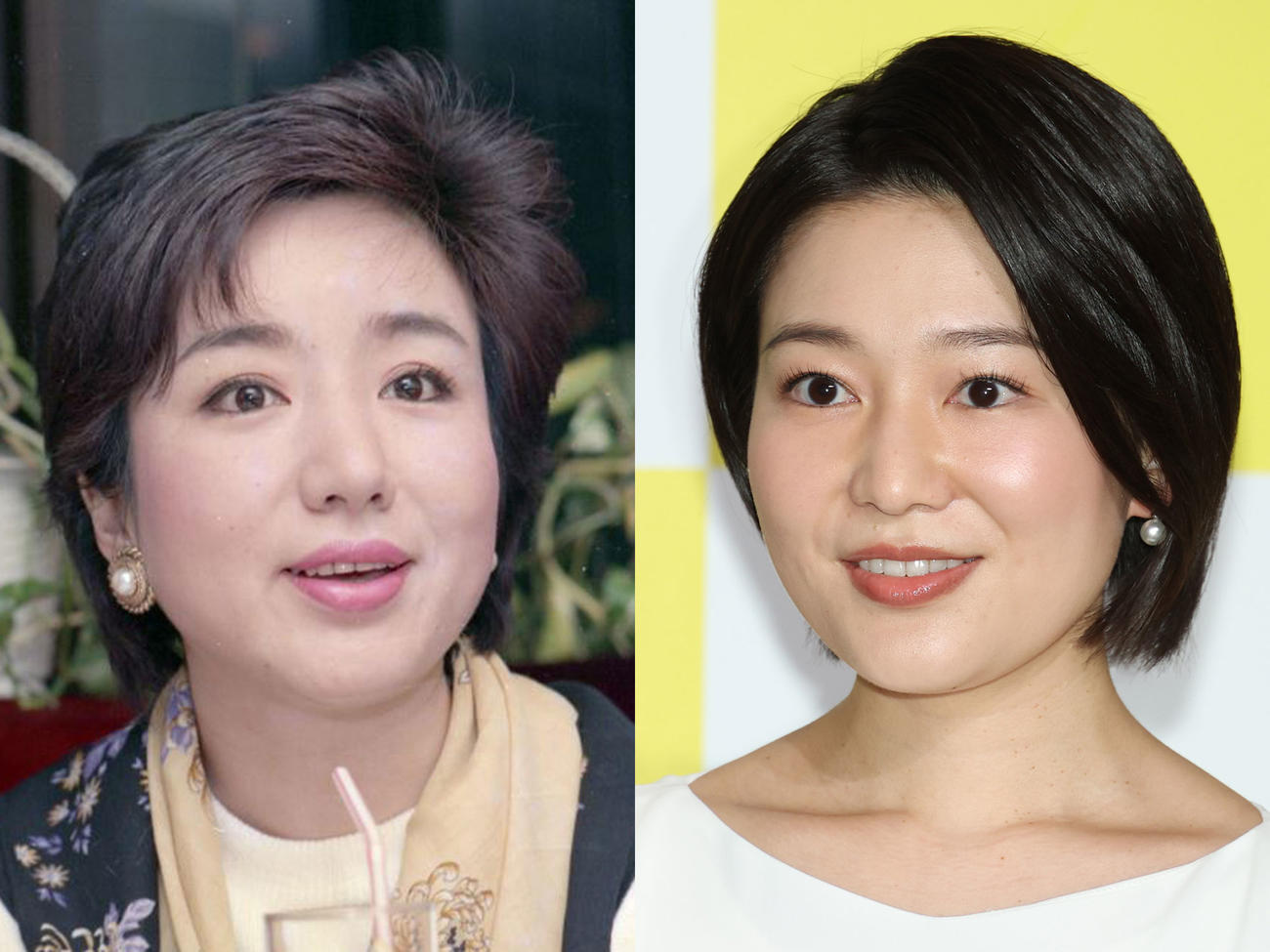 三雲孝江さん（左）と星麻琴アナ