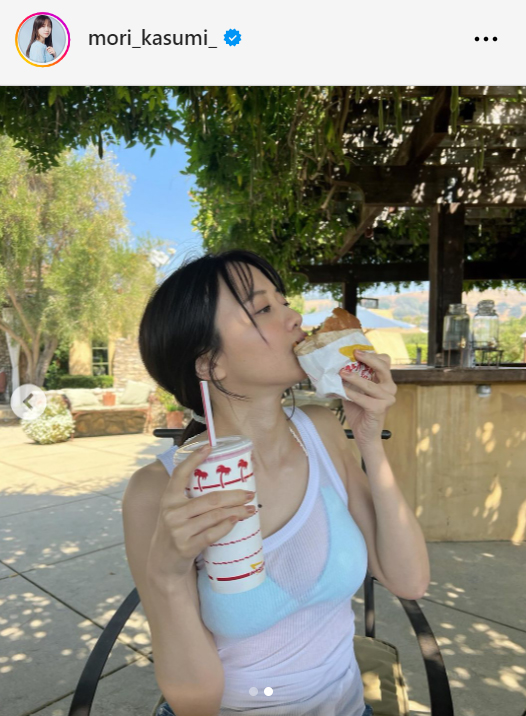 森香澄のインスタグラムから