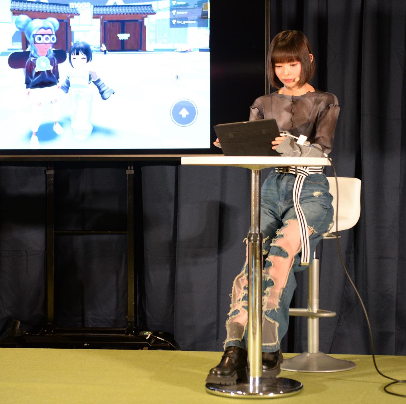 交流プラットフォーム「HELLO! TOKYO FRIENDS」の発表会に参加した、最上もが