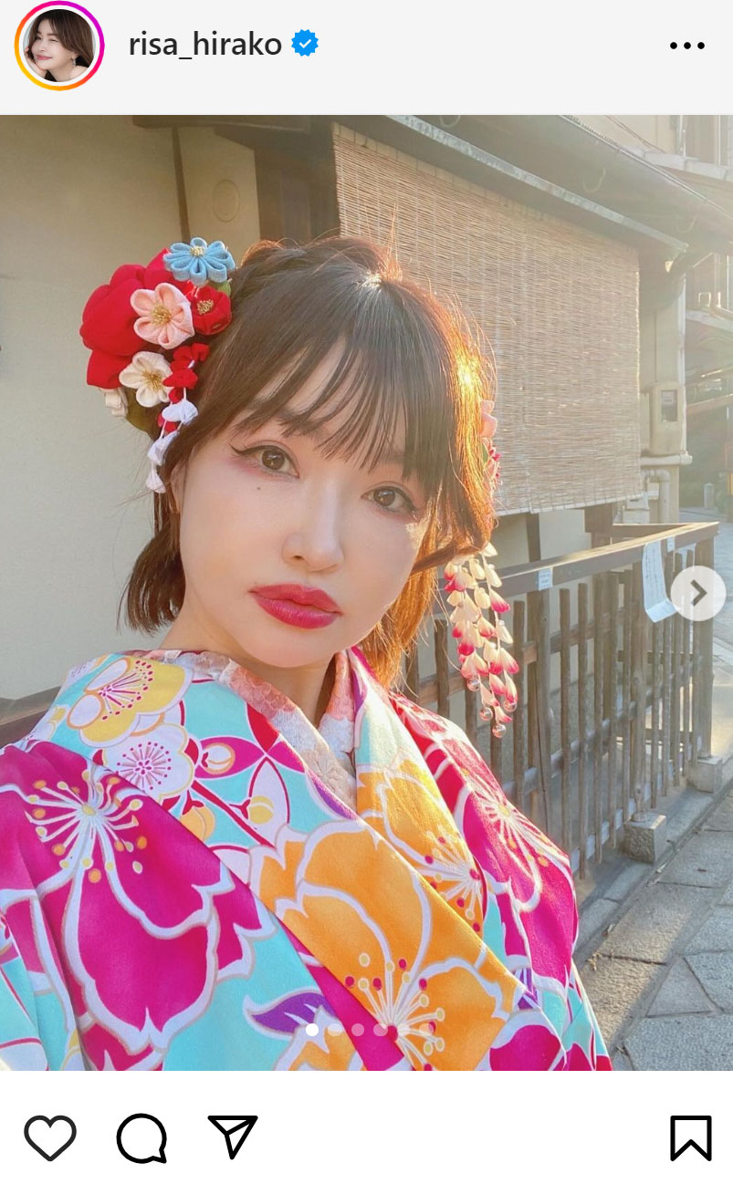 平子理沙のインスタグラムから