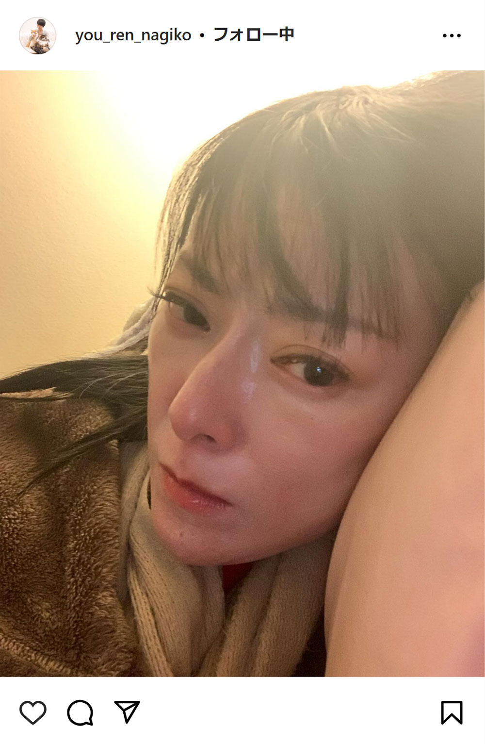 遠野なぎこのインスタグラムから