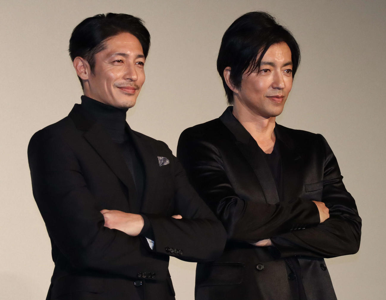 「沈黙の艦隊　シーズン1～東京湾大海戦～」の上映会に出席した玉木宏（左）、大沢たかお