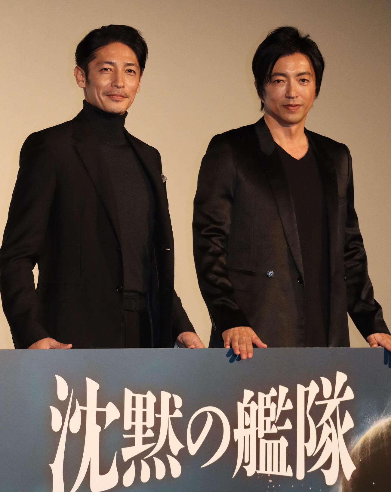 「沈黙の艦隊　シーズン1～東京湾大海戦～」の上映会に出席した玉木宏（左）、大沢たかお