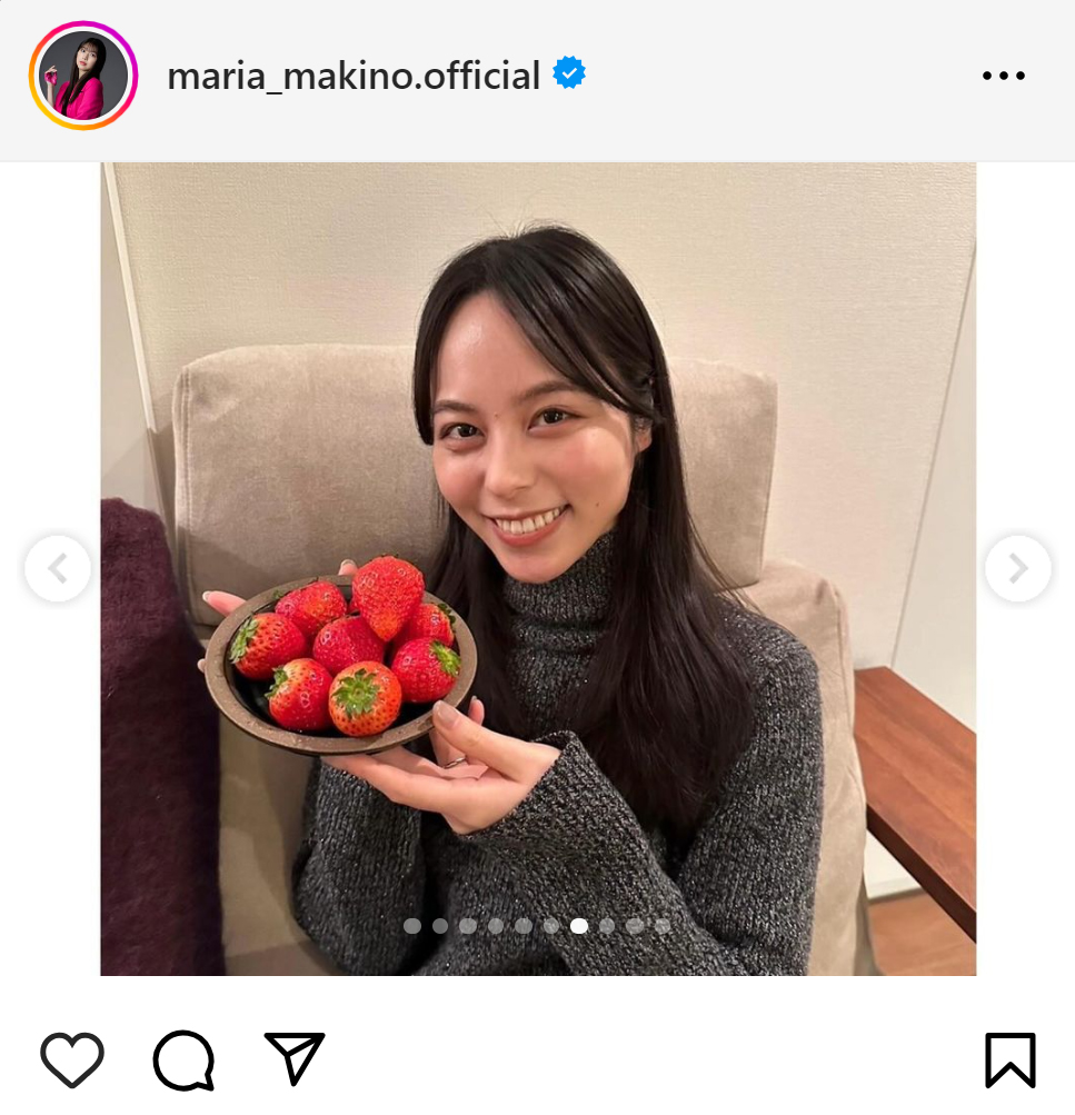 牧野真莉愛のインスタグラムから