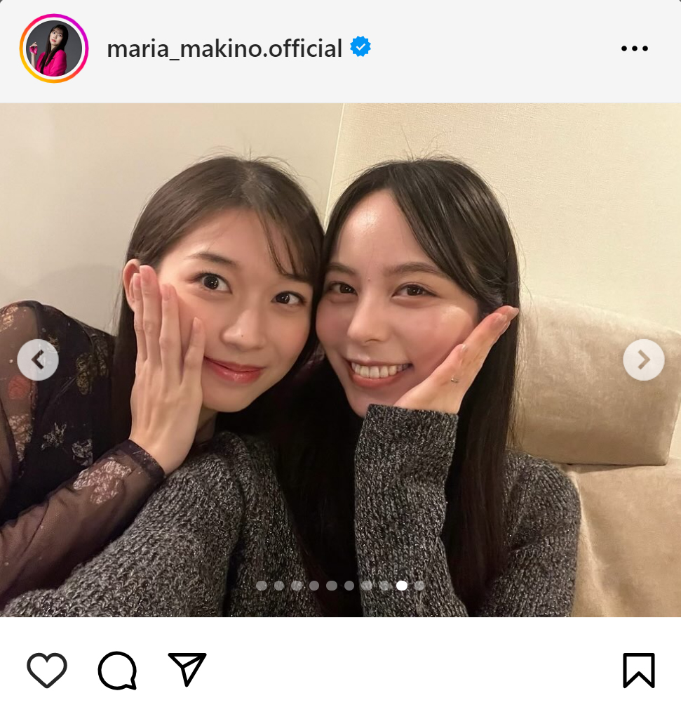 牧野真莉愛のインスタグラムから